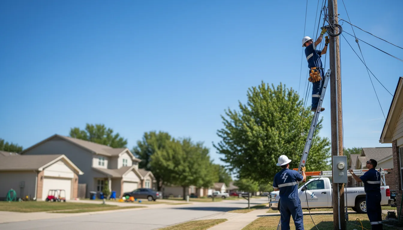 Residential electrician providing installation services in Vian, OK